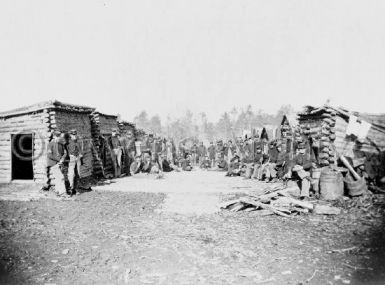 Union Infantry Soldiers at Camp