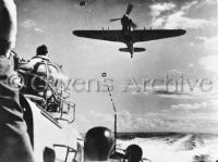 Low flying RAF Hurricane, North Africa