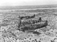 RAF Spitfires on patrol, North Africa
