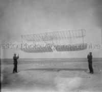 Wright Brothers Glider Flying as a Kite