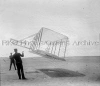 Wright Glider Flying as a Kite