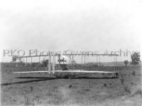 Wright Flyer on Launching Track at Huffman Prairie