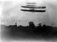 Orville Wright flying Over Huffman Prairie