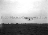 Orville Wright flying over Huffman Prairie, Ohio 