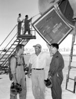 Test pilots & crew after XB-47 test flight 