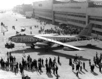 Boeing XB-47 at roll out, Wichita, Kansas, 1950