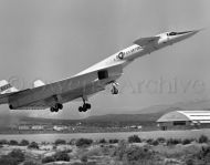XB-70 NASA Research test plane takes off from Edwards AFB