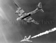 Bell X-2 drops away from Boeing B-50 mothership