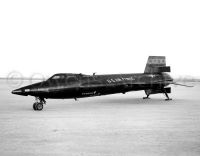 X-15 on lakebed at Edwards Air Force Base