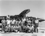 X-15 with pilots and crew