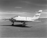 Northrop X-4 Bantam on runway, Edwards AFB