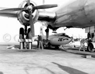 Bell X-1e under Boeing B-29 mothership