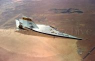 X-24B lifting body over Edwards AFB