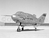 X-24A Lifting Body on lakebed at Edwards AFB