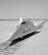 X-24B on lakebed after flight, Edwards AFB