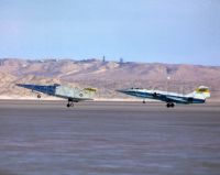 X-24B with Lockheed F-104N chase plane