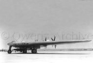 XB-35 Flying Wing on ramp at Muroc Air Field