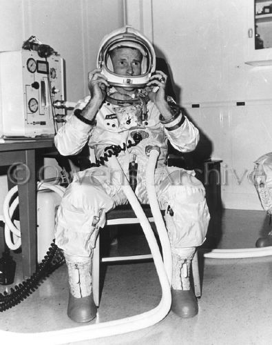 Astronaut Edward White, senior pilot for NASA's Apollo/Saturn 204 mission
