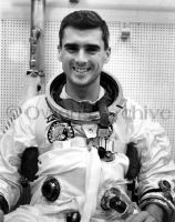 Apollo 1 pilot Roger B. Chaffee is suiting up at KSC
