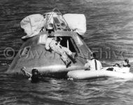 Apollo 1 backup crew water egress training in the Gulf of Mexico