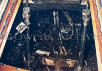 Interior view of the Apollo 204 spacecraft after the fire, January 27, 1967