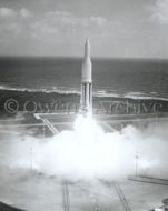 First launch of the SA-1 rocket at Cape Canaveral