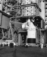 Apollo boilerplate BP-13 arrives at Saturn Complex 37
