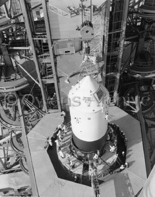 Apollo boilerplate BP-13 is mated to Saturn 6