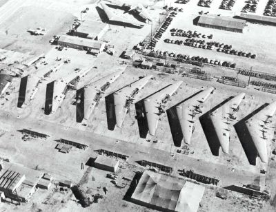 Northrop Aviation YB-35 airframes in production line