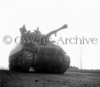 British Sherman Firefly Tank at Normandy Beach