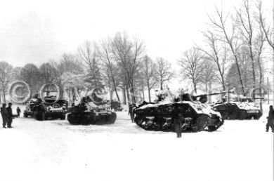 Tanks with 9th Armored Division, Bastogne
