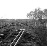 Confederates destroyed railroad tracks