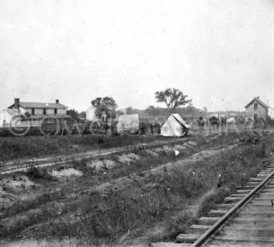 Federal encampment, Rappahannock Station
