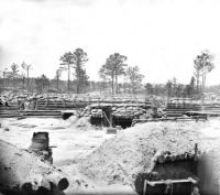 Fortifications & Artillery near Petersburg , Virginia