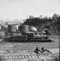 Locomotive at City Point, Virginia