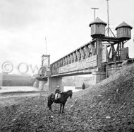 Fortified railroad bridge across Cumberland River