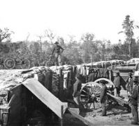Sherman's men in Confederate fort, Atlanta