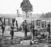 Sherman's men in Confederate fort