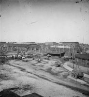 Railroad depot yard at Atlanta, Ga. 1864