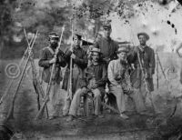 Soldier with rifles, Gettysburg