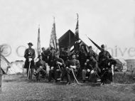 Capt. William H. Terwilliger and Federal officers from 63d New York Infantry