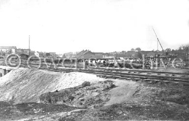 Railroad construction, City Point & Army railroad