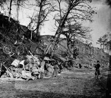 Union soldiers near Dutch Gap Canal, Virginia