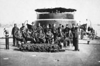 Officers on deck USS Monitor