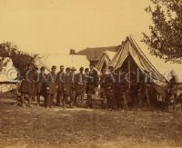 President Lincoln on battlefield