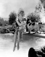 Lucille Ball at her pool