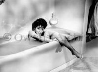 Joan Collins in bathtub