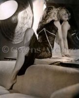 Marilyn Monroe with see thru lingerie