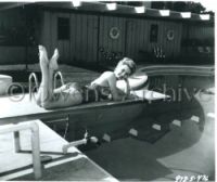 Mitzi Gaynor on diving board