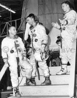 NASA's Apollo missions Virgil I. Grissom, Walter Cunningham and Russell L. Schweickart backup navigators